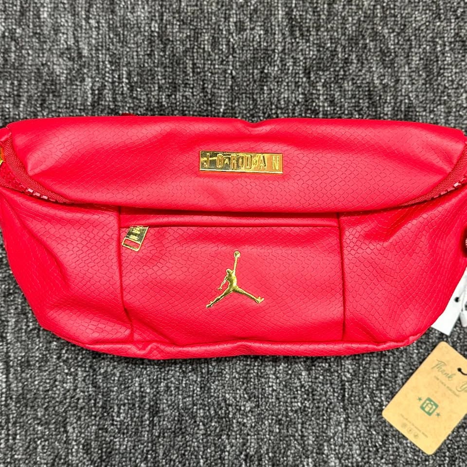 Waist Bag Jordan Red Leather